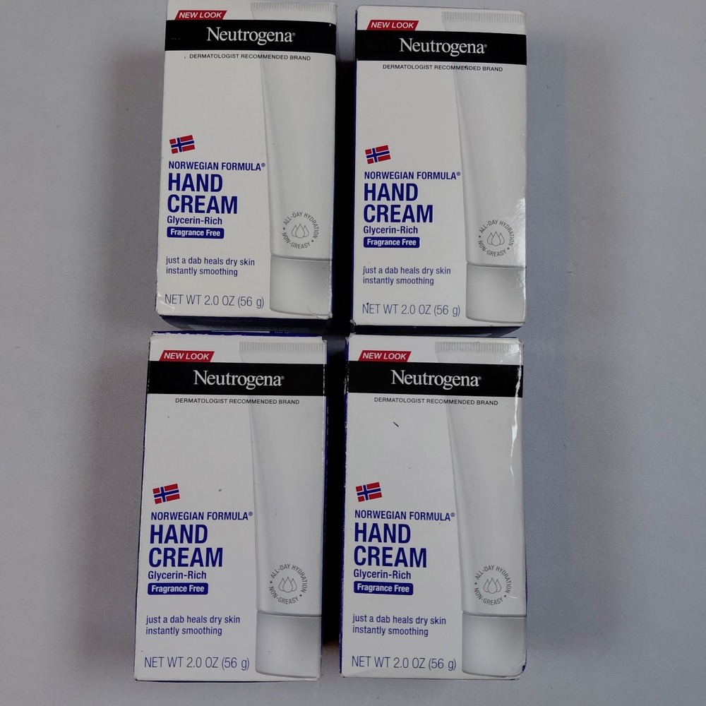 4X Neutrogena Norwegian Formula Moisturizing Hand Cream 2 Oz. NIB Fragrance Free